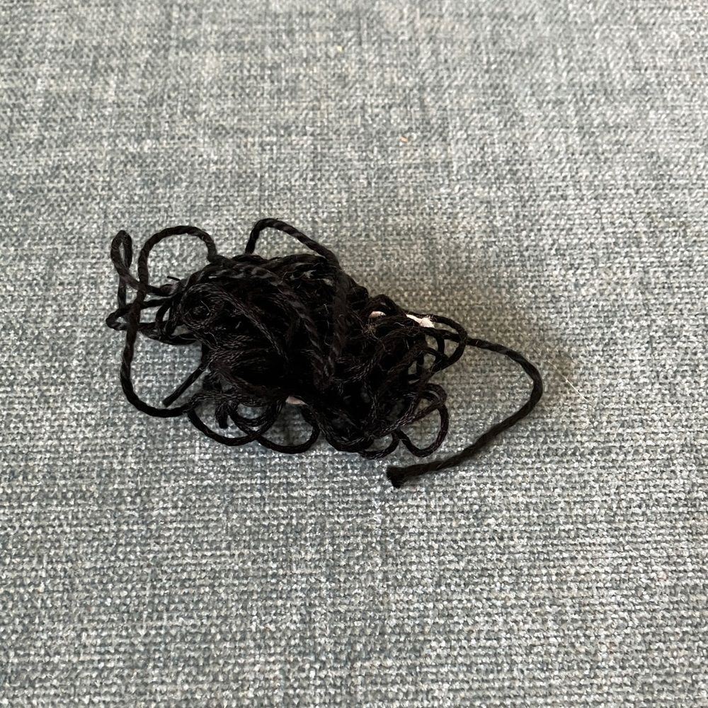 Black Needlepoint Thread Yarn